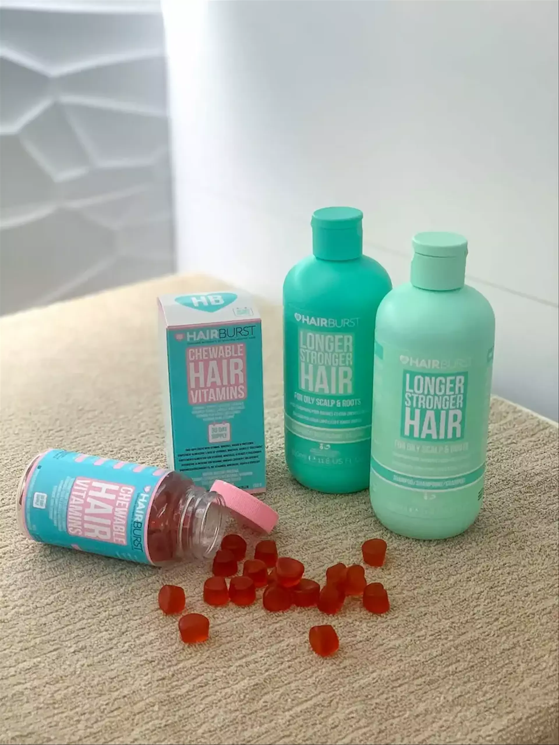 Fotka mojej spolupráce s firmou Hairburst